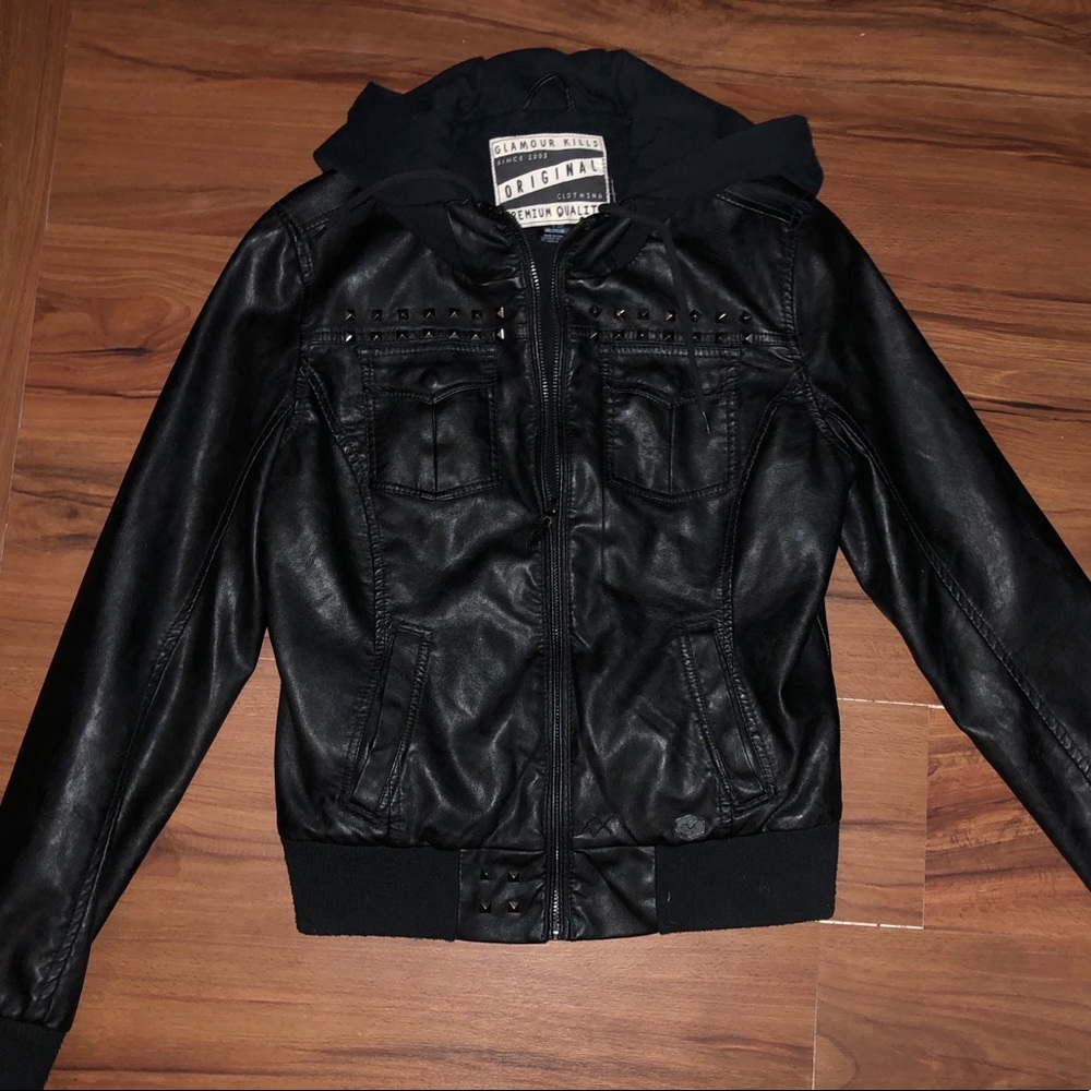 Glamour Kills Black Leather Jacket